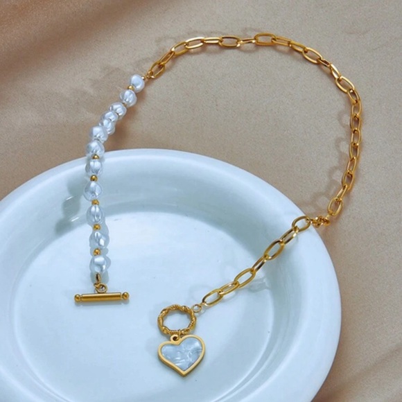 18 K gold plated over stainless steel necklace - Picture 3 of 4